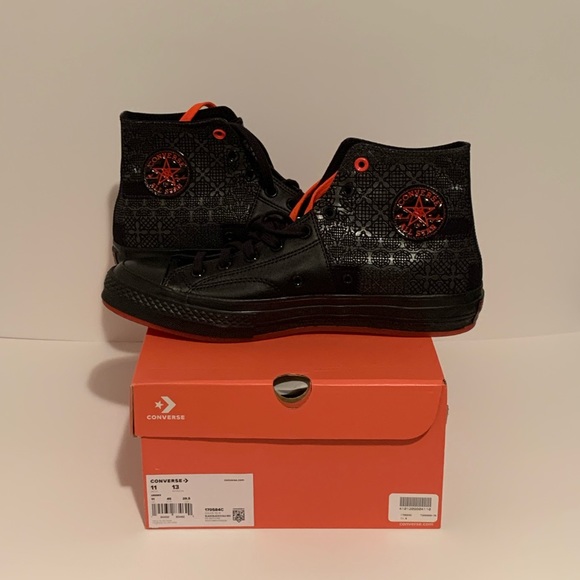 🏮 CONVERSE CHUCK 70 HIGH - ‘CHINESE NEW YEAR BLACK PATCHWORK’ BRAND NEW 🏮 - Picture 1 of 7